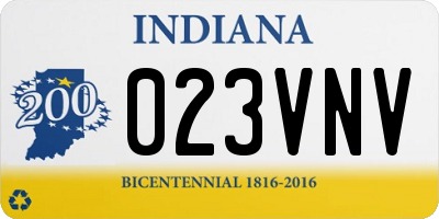 IN license plate 023VNV