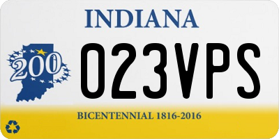 IN license plate 023VPS