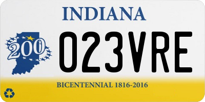 IN license plate 023VRE