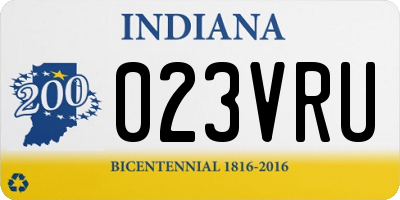 IN license plate 023VRU