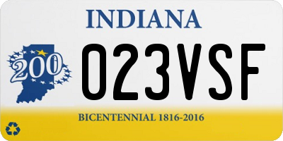 IN license plate 023VSF