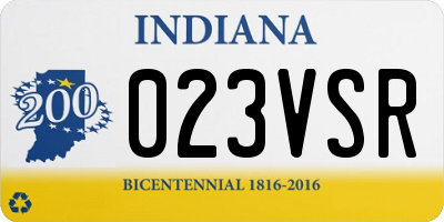 IN license plate 023VSR