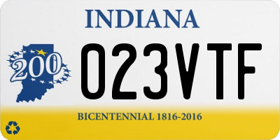 IN license plate 023VTF
