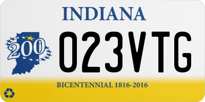 IN license plate 023VTG