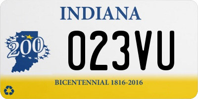 IN license plate 023VU