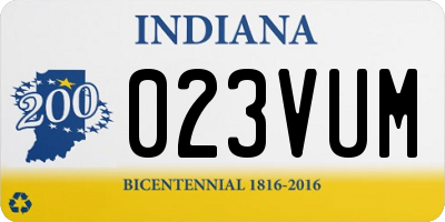 IN license plate 023VUM