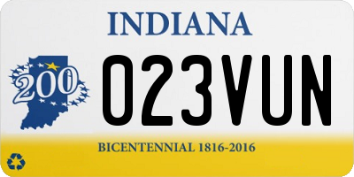 IN license plate 023VUN