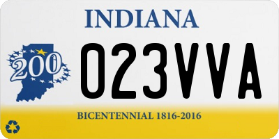IN license plate 023VVA