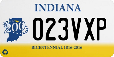 IN license plate 023VXP