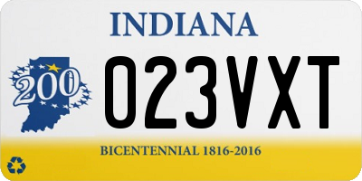 IN license plate 023VXT