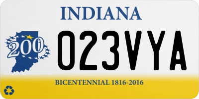 IN license plate 023VYA