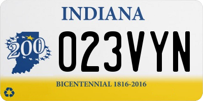 IN license plate 023VYN