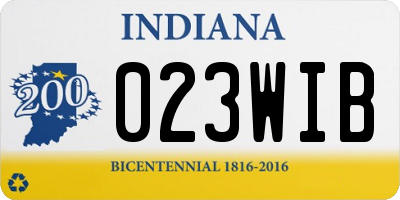 IN license plate 023WIB