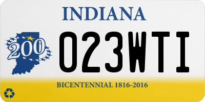 IN license plate 023WTI