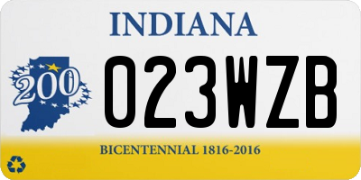 IN license plate 023WZB