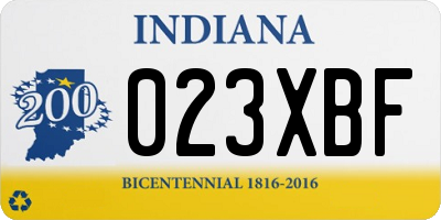 IN license plate 023XBF