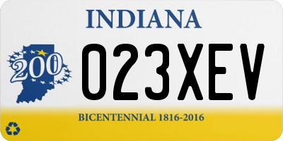 IN license plate 023XEV