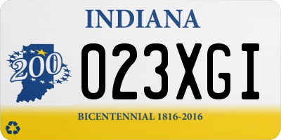 IN license plate 023XGI