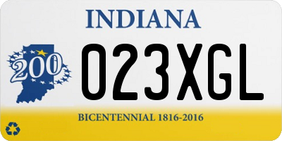IN license plate 023XGL