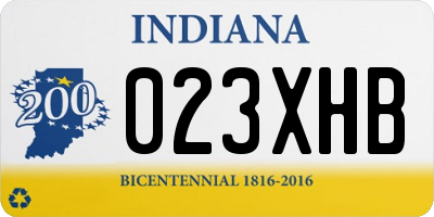 IN license plate 023XHB
