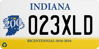 IN license plate 023XLD