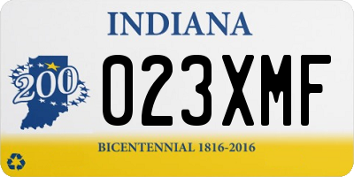 IN license plate 023XMF