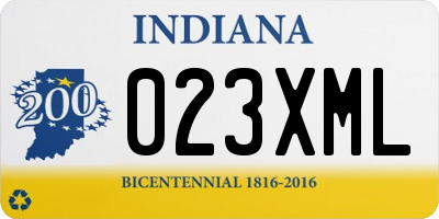 IN license plate 023XML