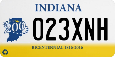 IN license plate 023XNH