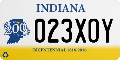IN license plate 023XOY