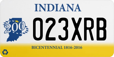 IN license plate 023XRB