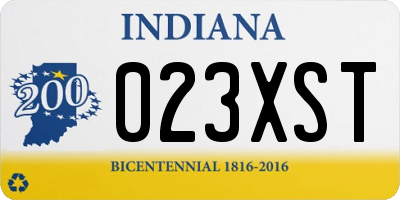 IN license plate 023XST