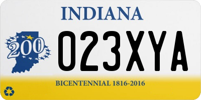 IN license plate 023XYA