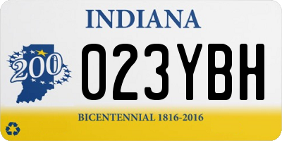 IN license plate 023YBH