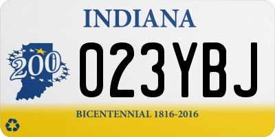 IN license plate 023YBJ