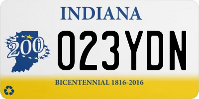 IN license plate 023YDN