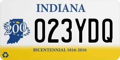 IN license plate 023YDQ