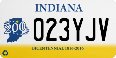 IN license plate 023YJV