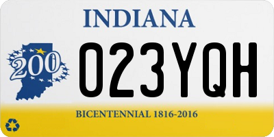 IN license plate 023YQH