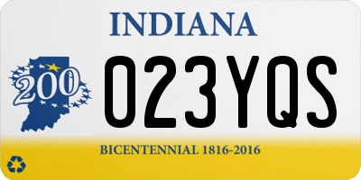 IN license plate 023YQS