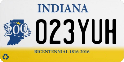IN license plate 023YUH