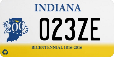 IN license plate 023ZE