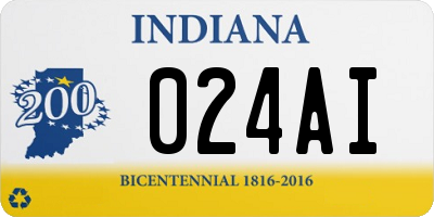 IN license plate 024AI