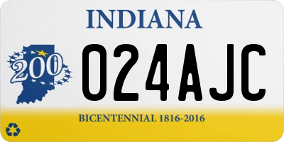 IN license plate 024AJC