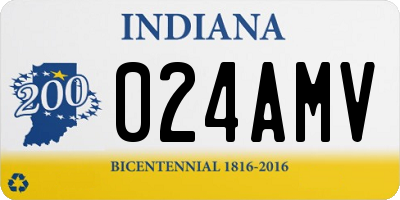 IN license plate 024AMV