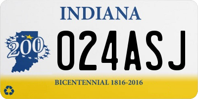 IN license plate 024ASJ