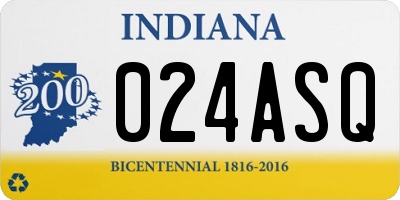 IN license plate 024ASQ