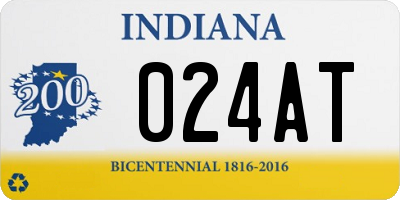 IN license plate 024AT
