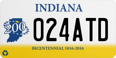 IN license plate 024ATD