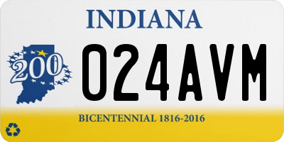 IN license plate 024AVM