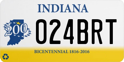 IN license plate 024BRT